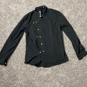 Black button up